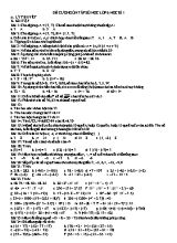 Đề cương ôn tập Số học lớp 6 học kì 1